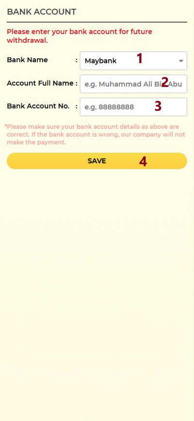 Step 2 - Register at MAE44 Casino - Part 1