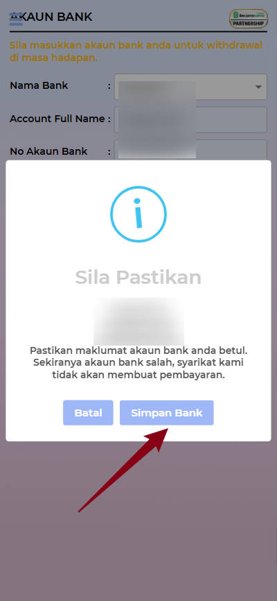 Step 2 - Register at Misai8 Casino - Part 2