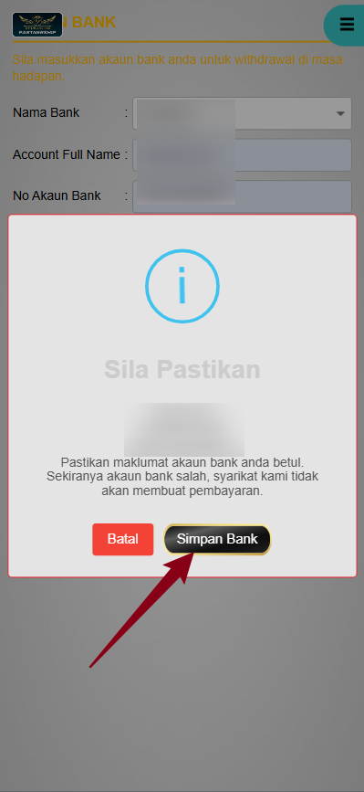 Step 2 - Register at MyJudi96 Casino - Part 2