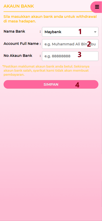 Step 2 - Register at QRPAY44 Casino - Part 1