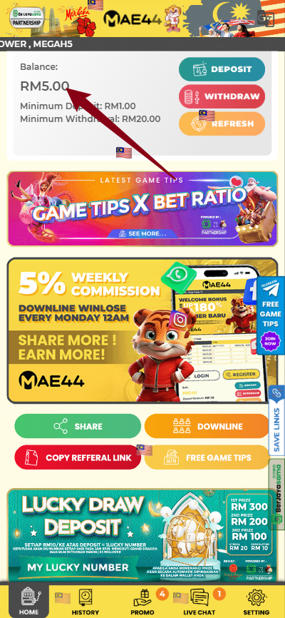 Step 4 - Register at MAE44 Casino - Free Credit Slot - Part 1