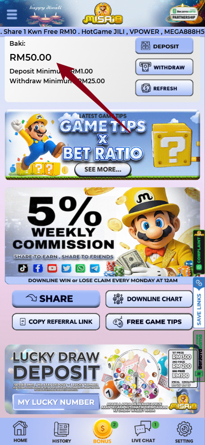 Step 4 - Register at Misai8 Casino - Part 1