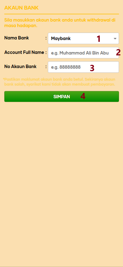 Step 2 - Register at POP99 Casino - Part 1