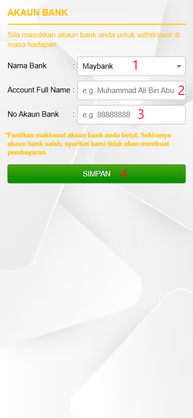 Step 2 - Register at Pavilion88 Casino - Part 1