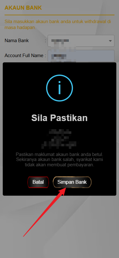 Step 2 - Register at Pavilion88 Casino - Part 2