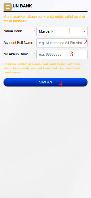 Step 2 - Register at Trust88 Casino - Part 1