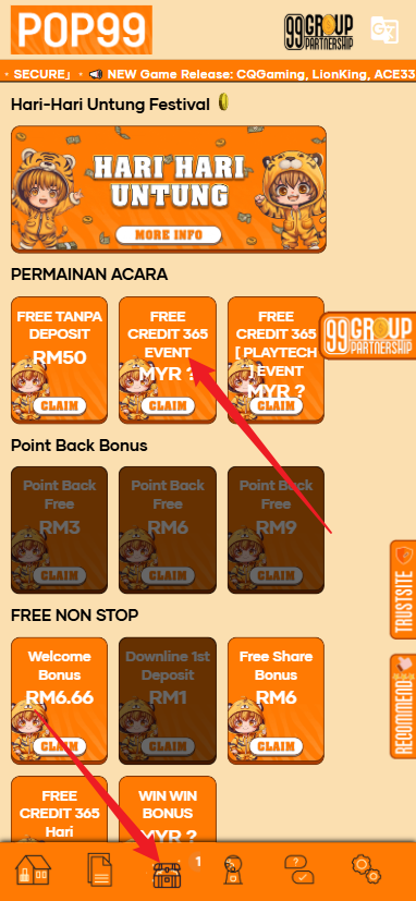 Step 3 - Register at Lepak7 Casino - Free Credit 365 - Part 1