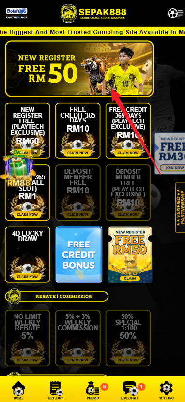Step 3 - Register at Sepak888 Casino - Part 1