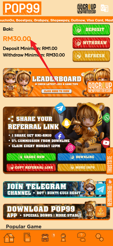 Step 4 - Register at Lepak7 Casino - Free Credit 365 - Part 1