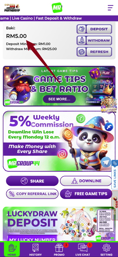 Step 4 - Register at MRGROUP44 Casino - Free Credit Slot - Part 1