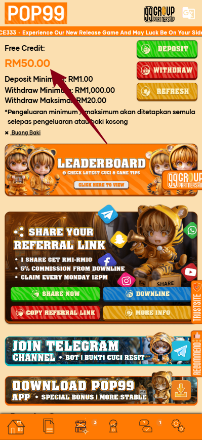 Step 4 - Register at POP99 Casino - Part 1