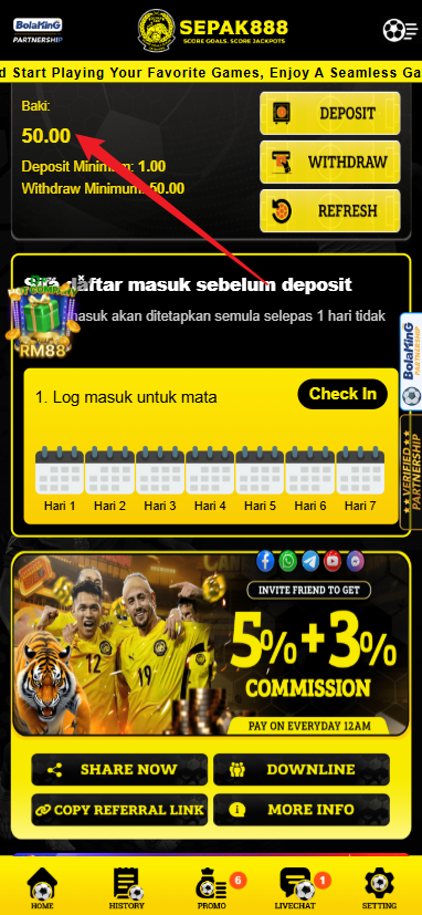 Step 4 - Register at Sepak888 Casino - Part 1