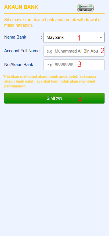 Step 2 - Register at 100Cuci Casino - Part 1