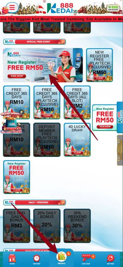 Step 3 - Register at Kedai888 Casino - Part 1
