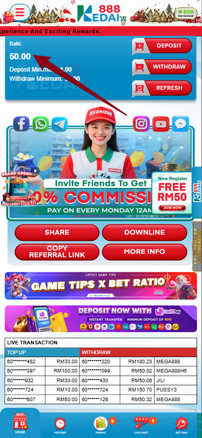 Step 4 - Register at Kedai888 Casino - Part 1