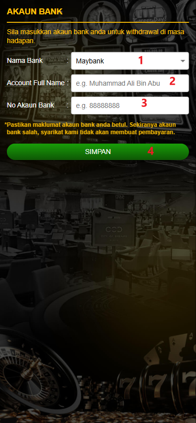 Step 2 - Register at Mekdi88 Casino - Part 1