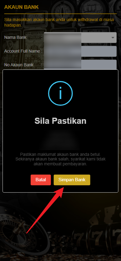 Step 2 - Register at Mekdi88 Casino - Part 2