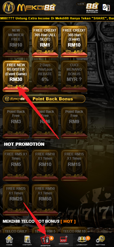 Step 3 - Register at Mekdi88 Casino - Free Credit Slot - Part 1