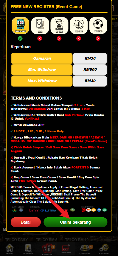 Step 3 - Register at Mekdi88 Casino - Free Credit Slot - Part 2